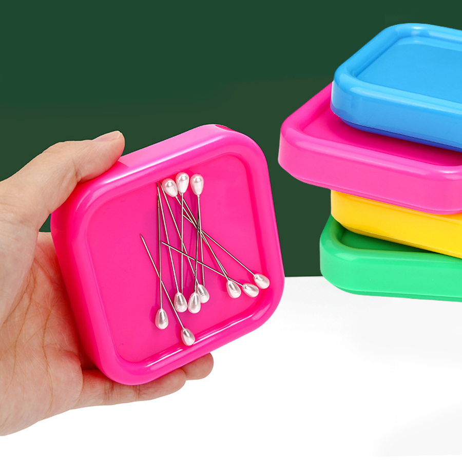 Craft Embellishment Storage - Magnetic Needle Holder with Sewing Pins