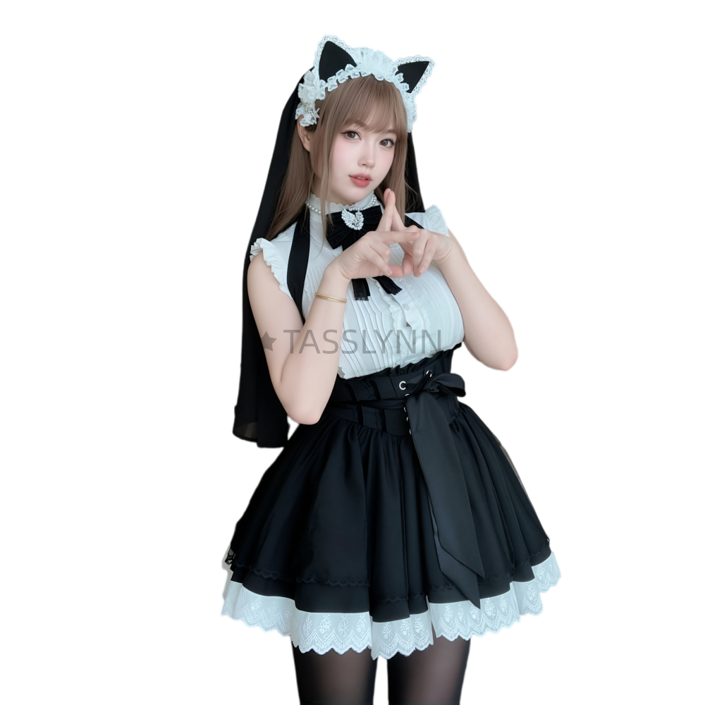 Cat Ear Nun Maid Dress Women's - Embellish Knit incelemesi ve fiyatı