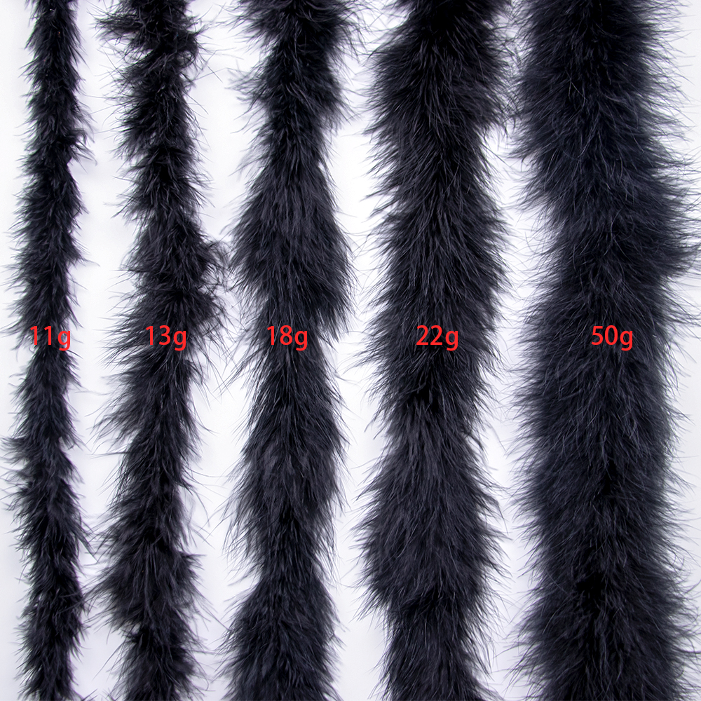 2 Meters Black Fluffy Marabou  - Feather Trim Marabou incelemesi ve fiyatı