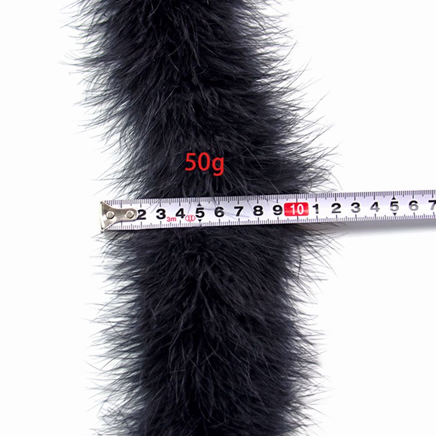 2 Meters Black Fluffy Marabou  - Feather Trim Marabou incelemesi ve fiyatı