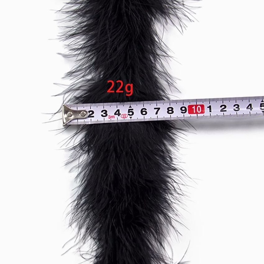 2 Meters Black Fluffy Marabou  - Feather Trim Marabou incelemesi ve fiyatı