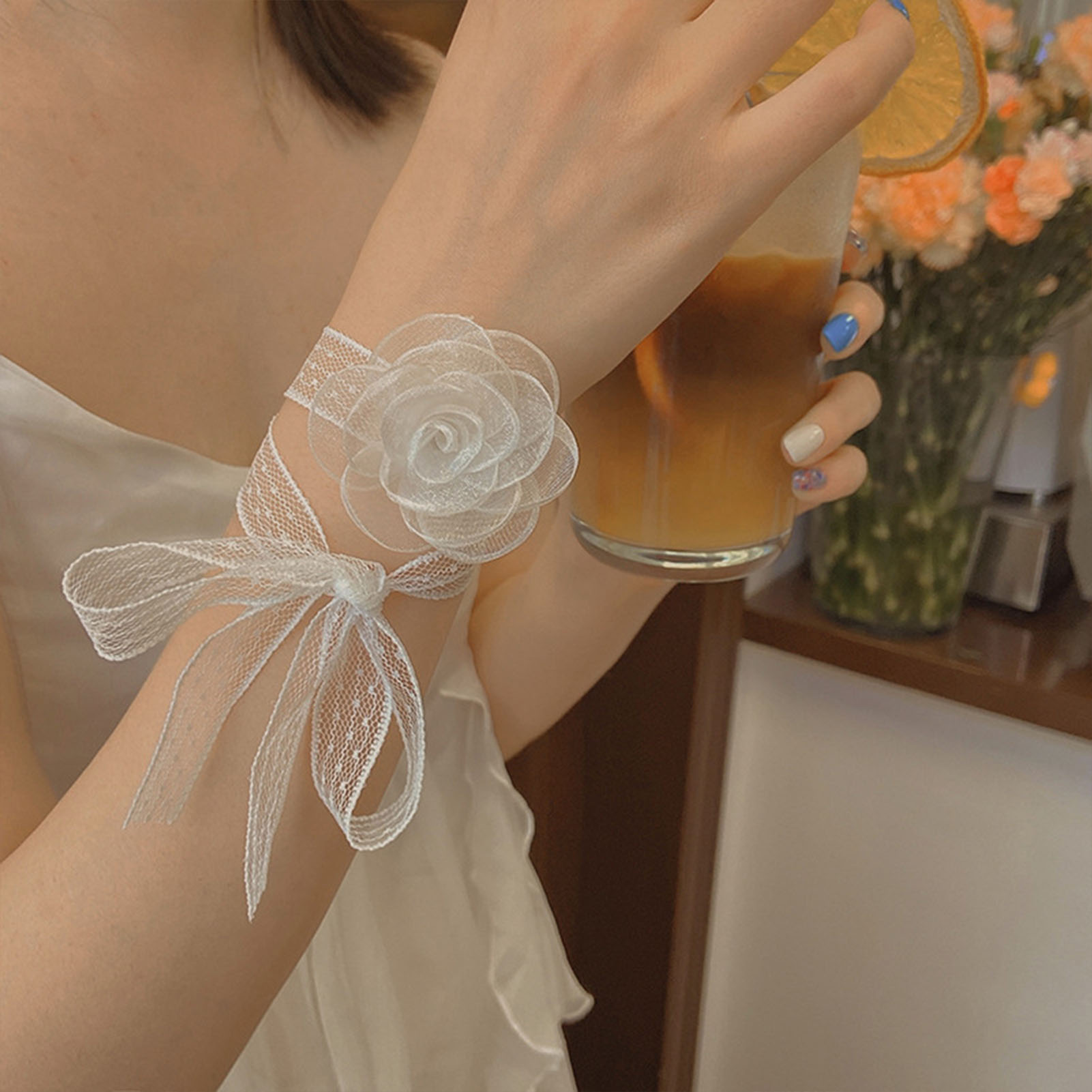 Lace Ribbon Tie Headband With  - Lace Ribbon Trim incelemesi ve fiyatı