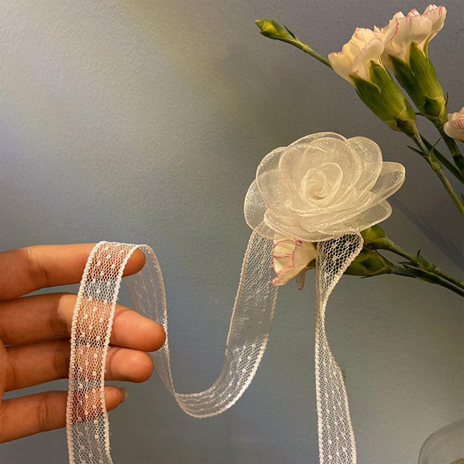 Lace Ribbon Tie Headband With  - Lace Ribbon Trim incelemesi ve fiyatı