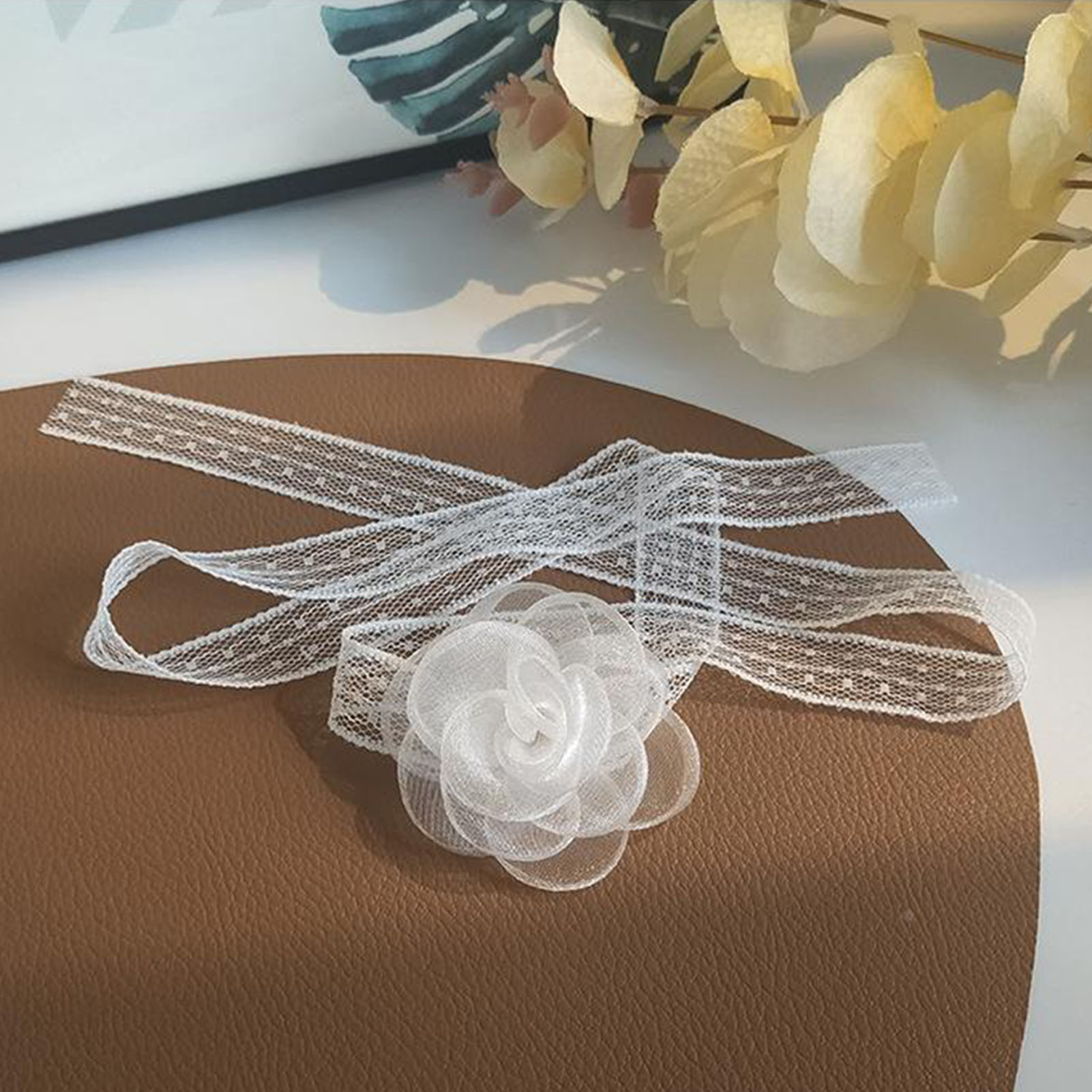 Lace Ribbon Tie Headband With  - Lace Ribbon Trim incelemesi ve fiyatı