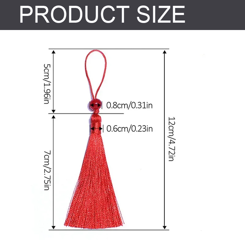 10/5Pcs Polyester Silk Tassel  - Beaded Trim Fringe incelemesi ve fiyatı