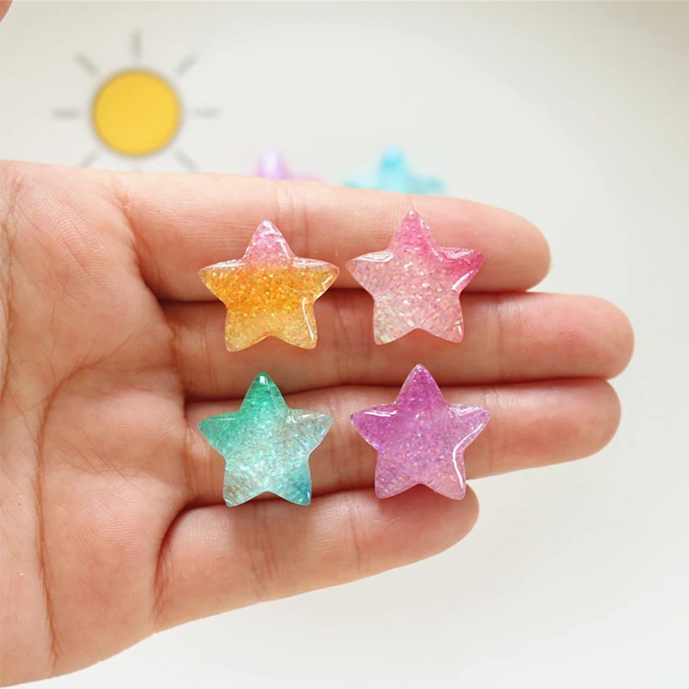 10PCS Gradient Star Series Res - Christmas Craft Embellishment incelemesi ve fiyatı