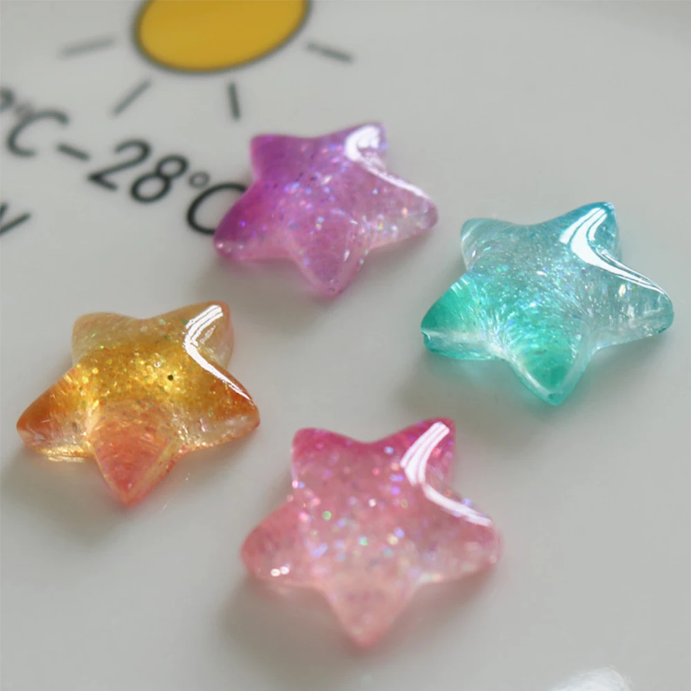 10PCS Gradient Star Series Res - Christmas Craft Embellishment incelemesi ve fiyatı