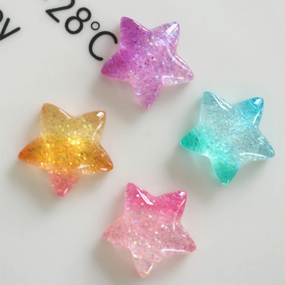 10PCS Gradient Star Series Res - Christmas Craft Embellishment incelemesi ve fiyatı