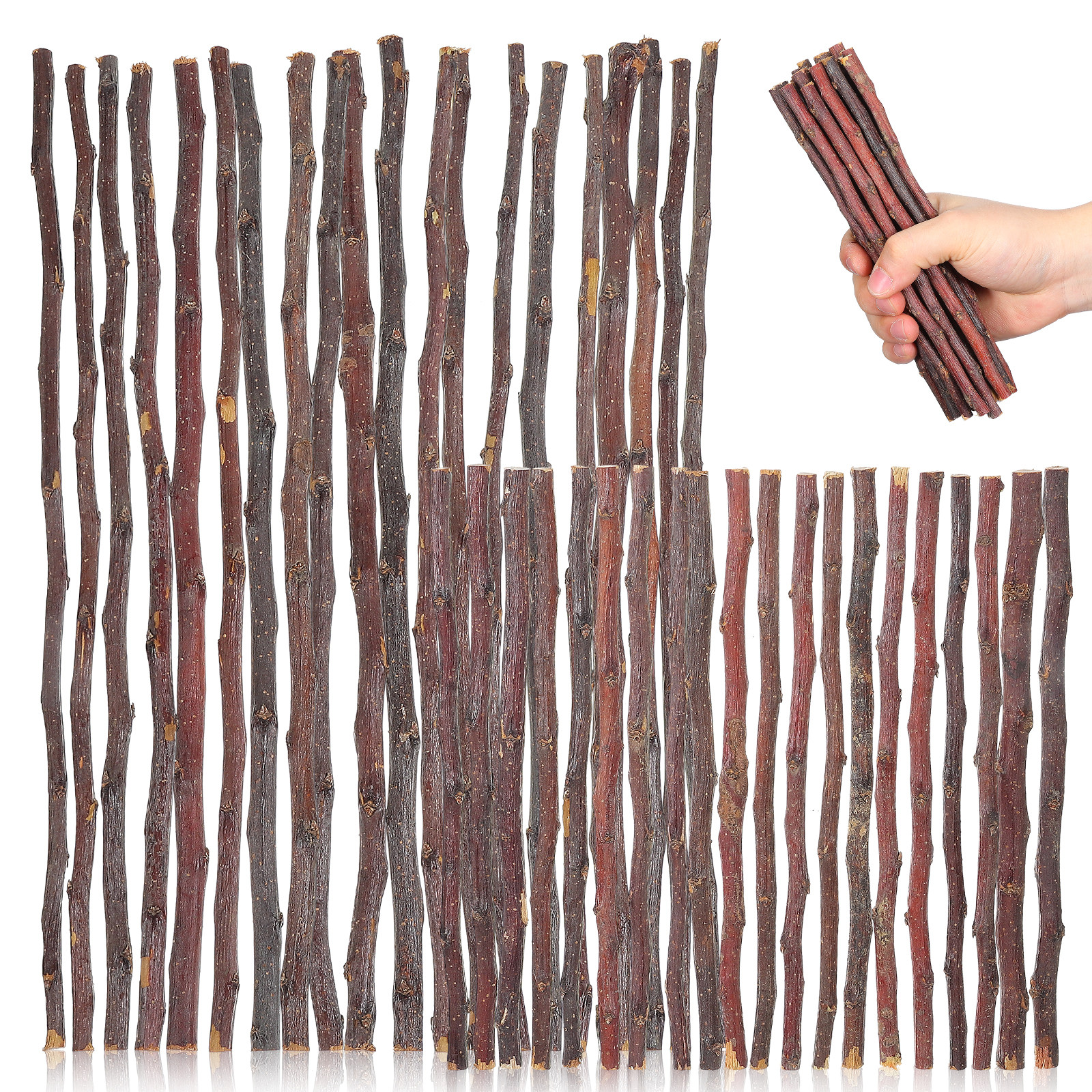 40Pcs DIY Wooden Sticks Natura - Embellish Craft incelemesi ve fiyatı
