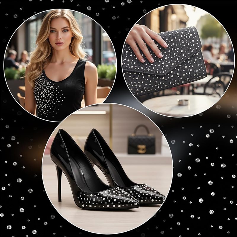 A64Z Rhinestone Sheets 10 Iron - Hotfix Rhinestone Sheet incelemesi ve fiyatı