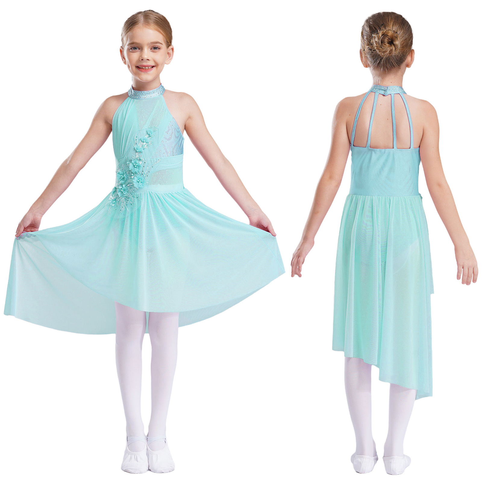 Kids Girls Modern Lyrical Danc - Rhinestone Banding Trim incelemesi ve fiyatı
