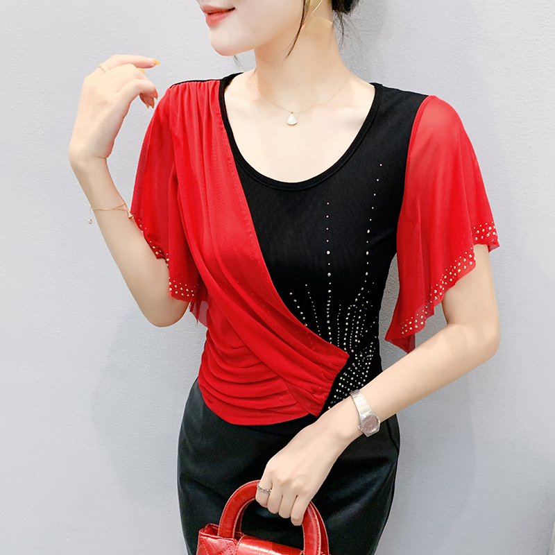 2025 Summer Women's Mesh Top:  - Beaded Trim Fringe incelemesi ve fiyatı