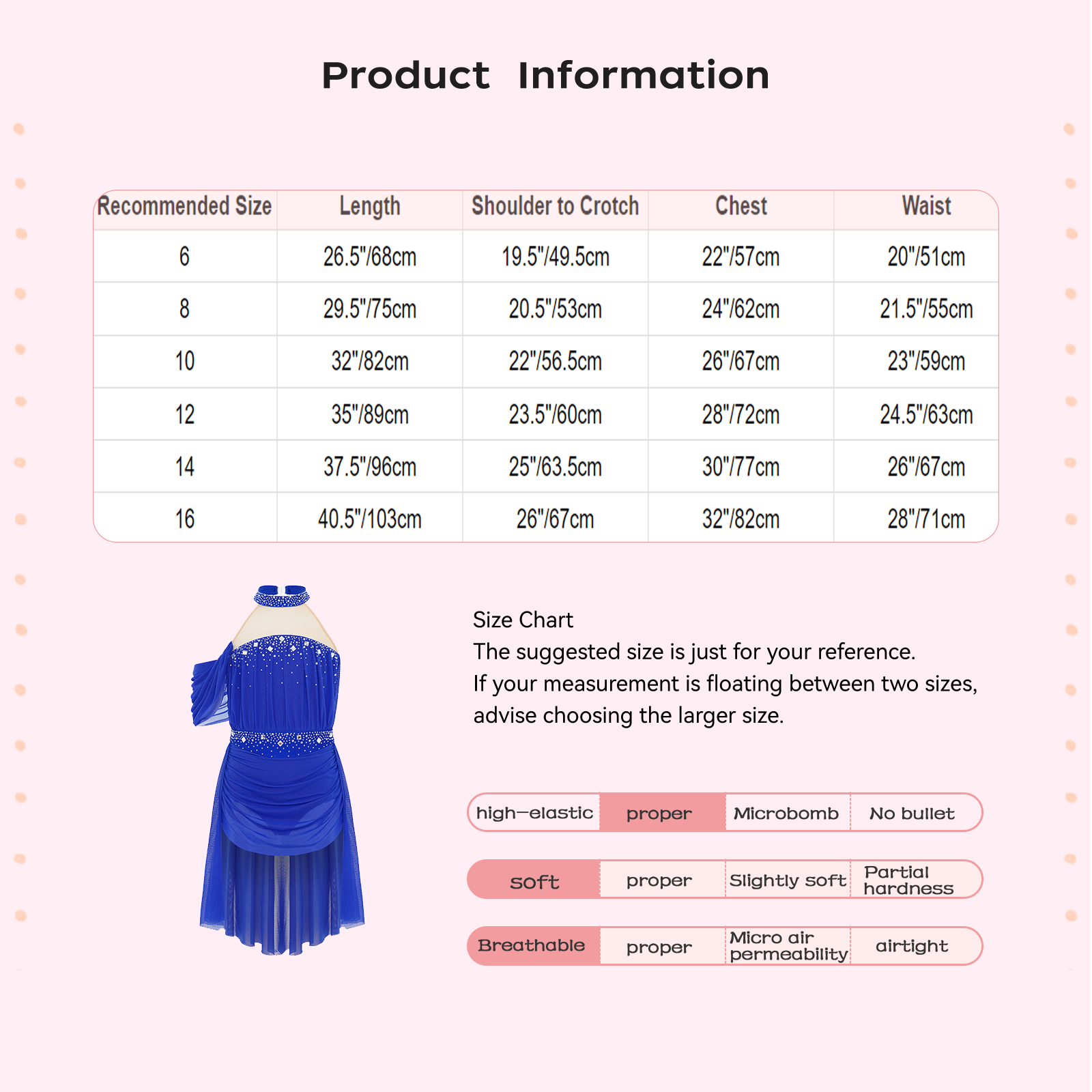 Kids Girls Ballet Leotard Dres - Rhinestone Banding Trim incelemesi ve fiyatı