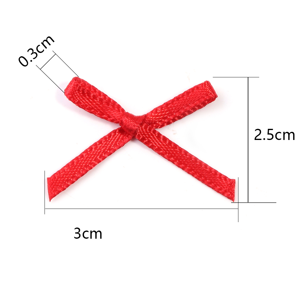 50Pcs 2.5x3cm Ribbons Mini Sat - Christmas Craft Embellishment incelemesi ve fiyatı