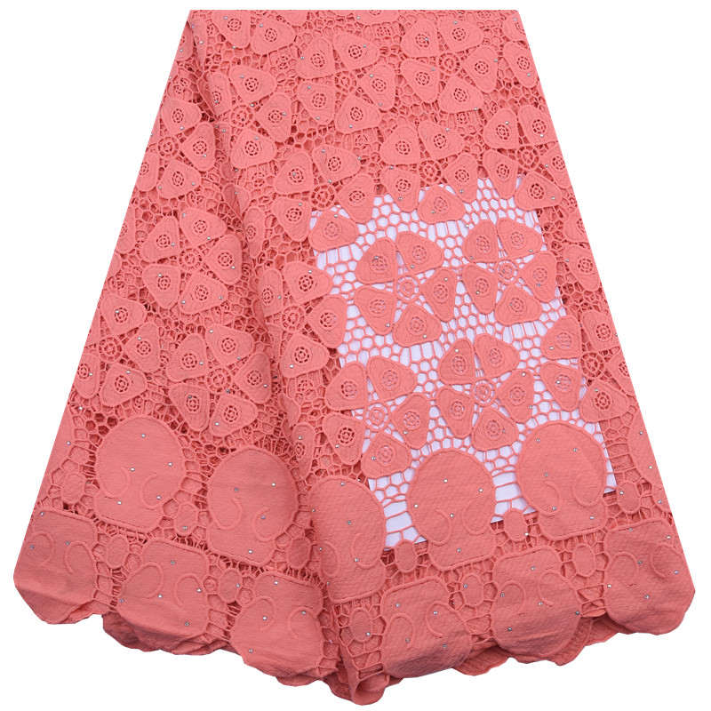 African Guipure Lace Fabric Wi - Crystal Mesh Fabric incelemesi ve fiyatı