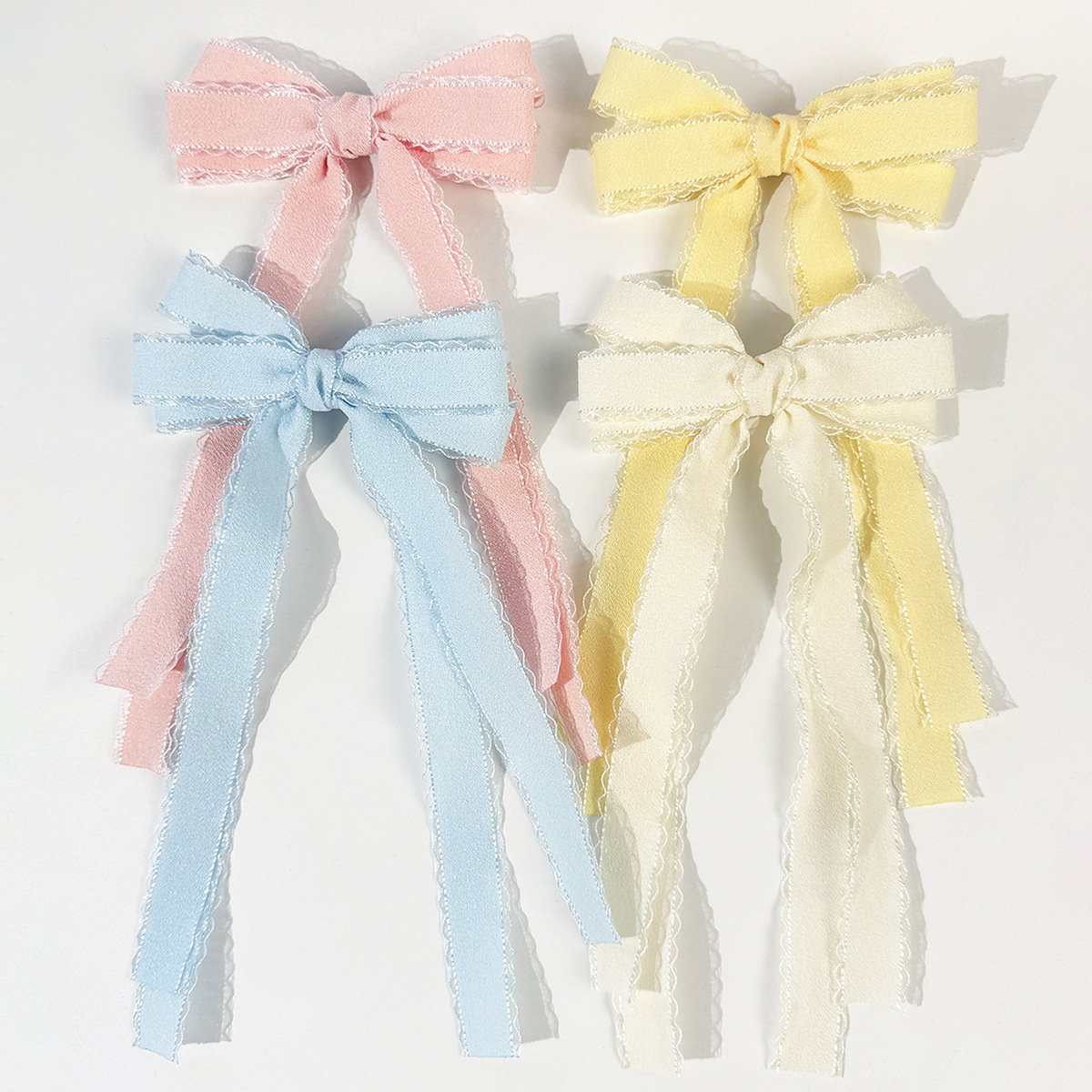 Bulk 20pc Long Tassel Hair Cli - Lace Ribbon Trim incelemesi ve fiyatı