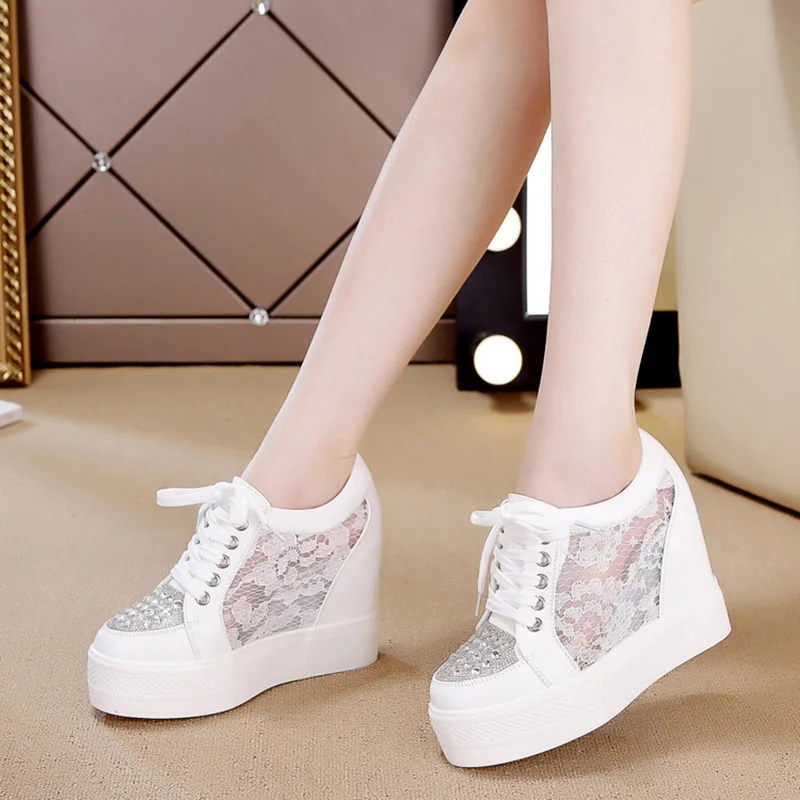 Fashion Sneakers Women Platfor - Crystal Mesh Fabric incelemesi ve fiyatı