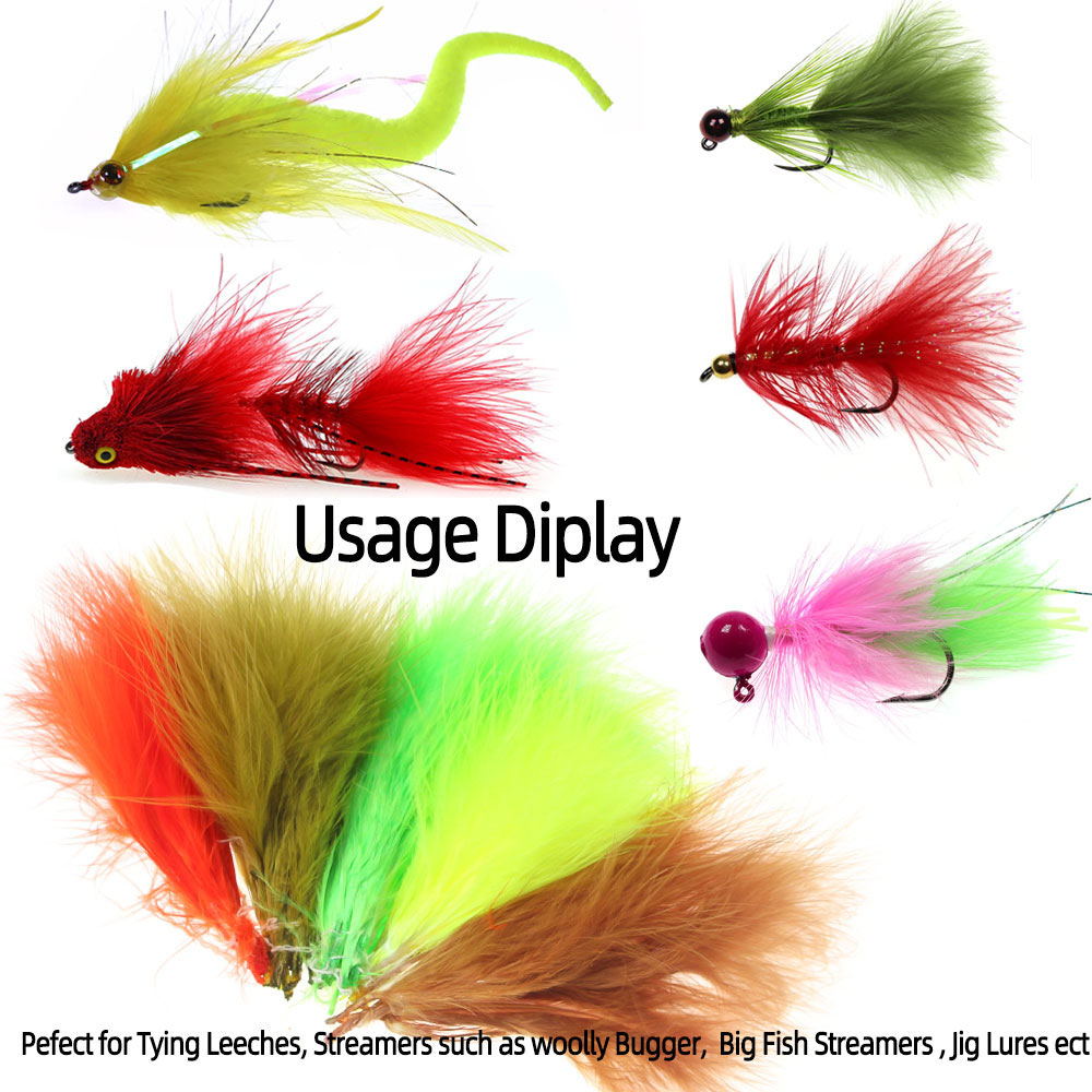 3.5g/Pack 3~4 inch Natural Mar - Feather Trim Marabou incelemesi ve fiyatı