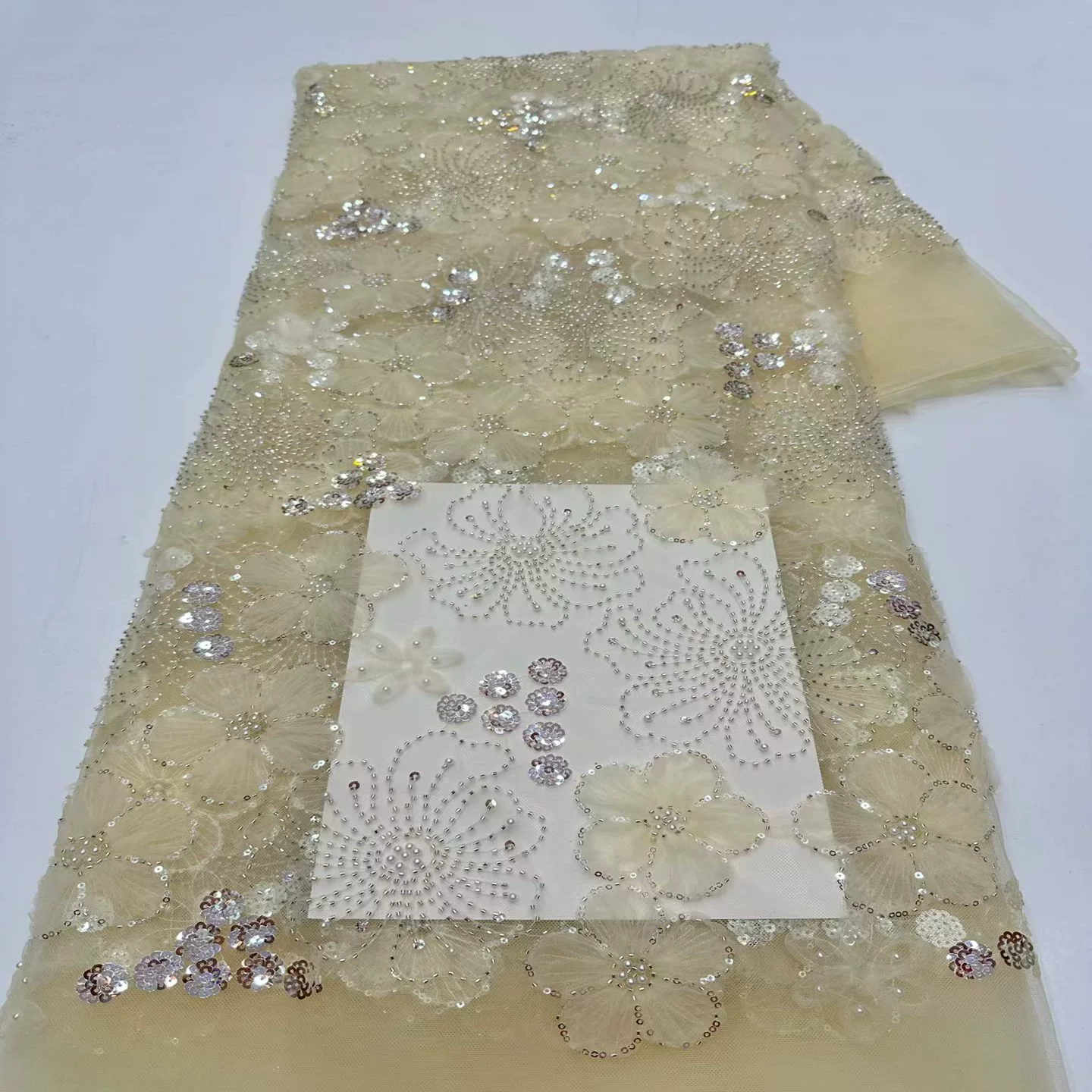 5yard soft mesh fabric Crystal - Crystal Mesh Fabric incelemesi ve fiyatı