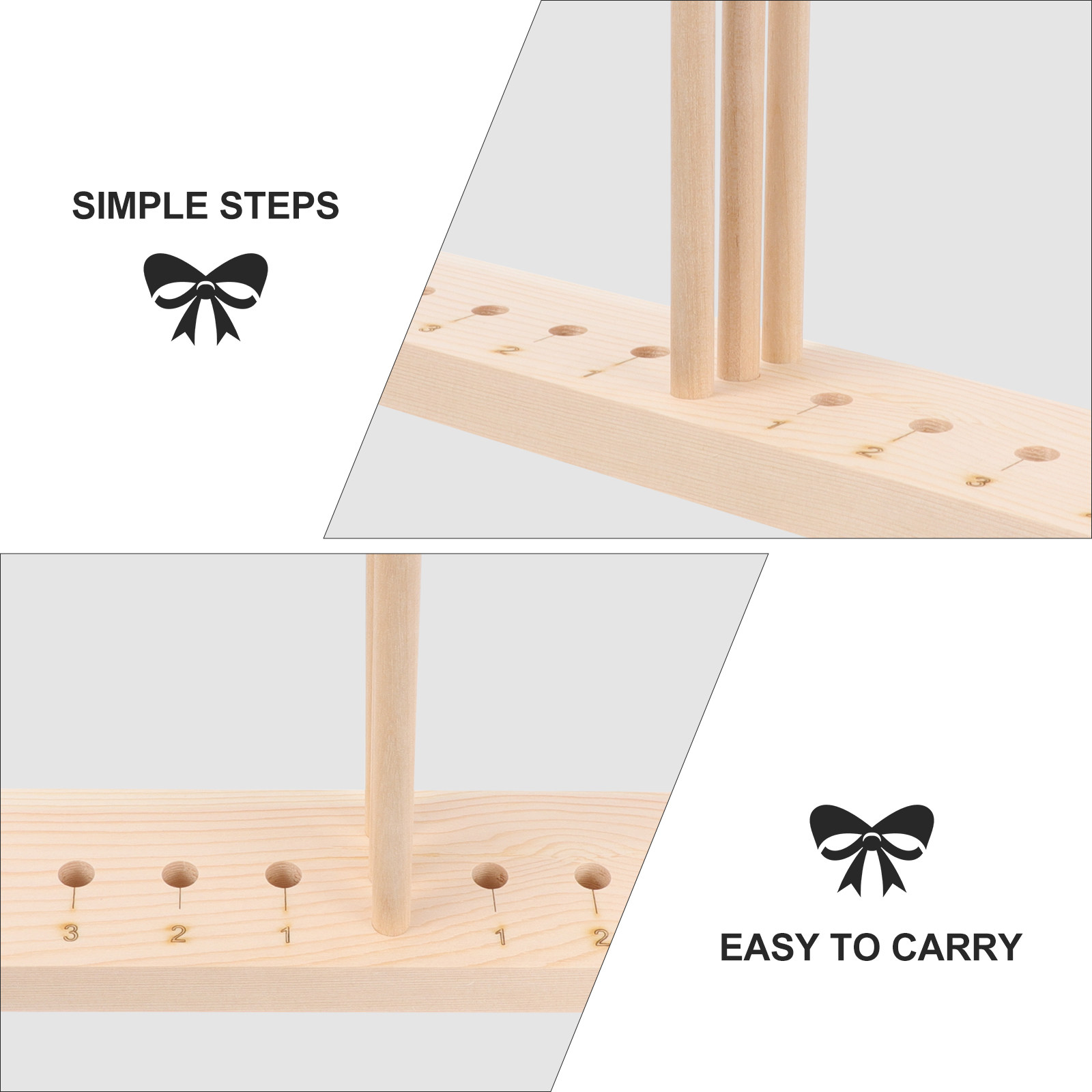Extended Wooden Bow Maker for  - Pom Pom Maker Tool incelemesi ve fiyatı