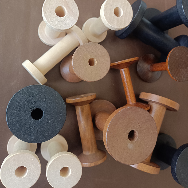 10Pcs/Set Vintage Natural Wood - Organza Ribbon Spool incelemesi ve fiyatı