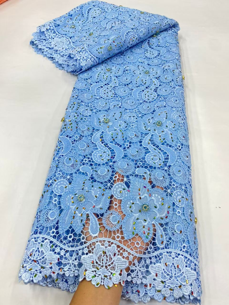 Latest Cord Guipure Lace Fabri - Crystal Mesh Fabric incelemesi ve fiyatı