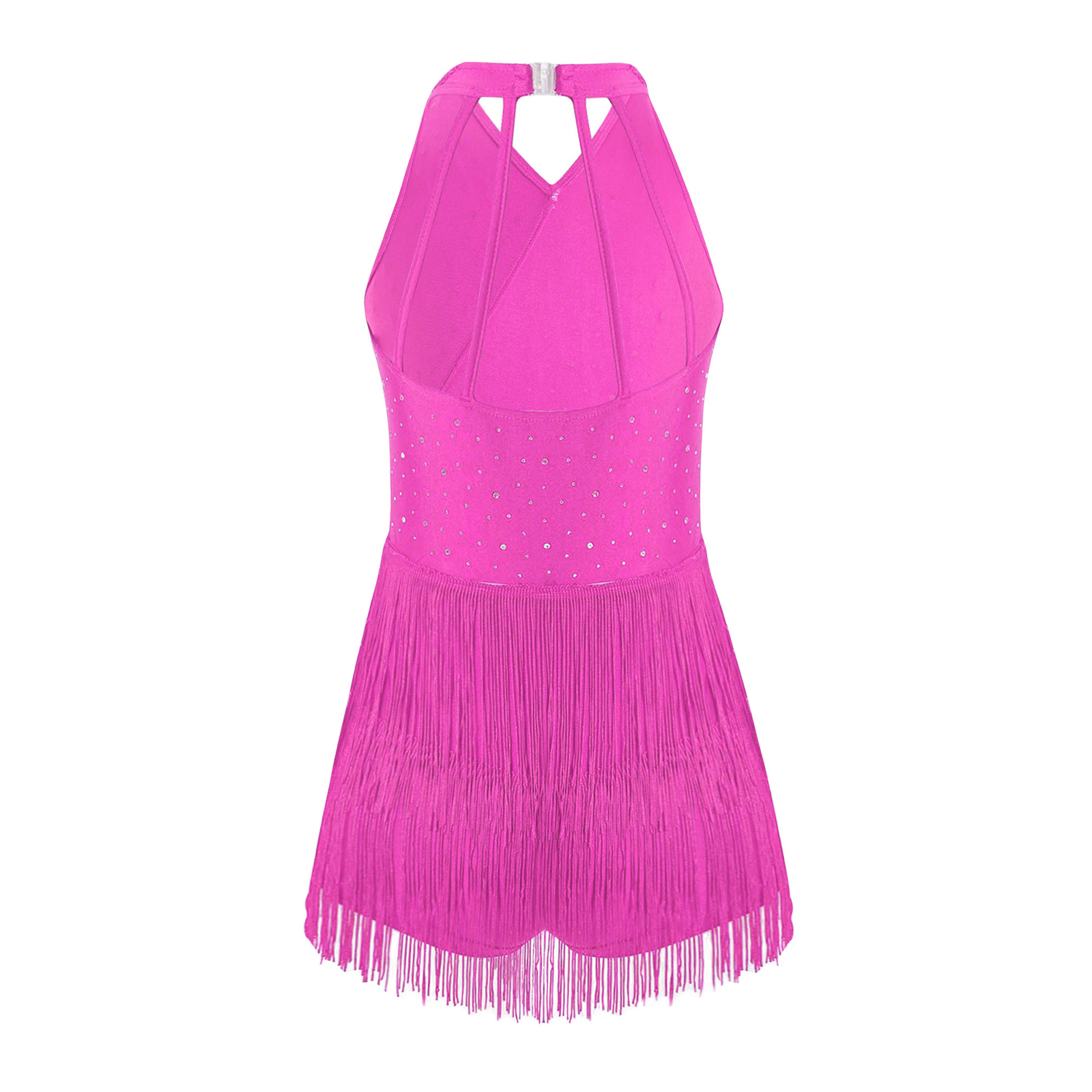 Kids Girls Shiny Tassel Leotar - Rhinestone Banding Trim incelemesi ve fiyatı
