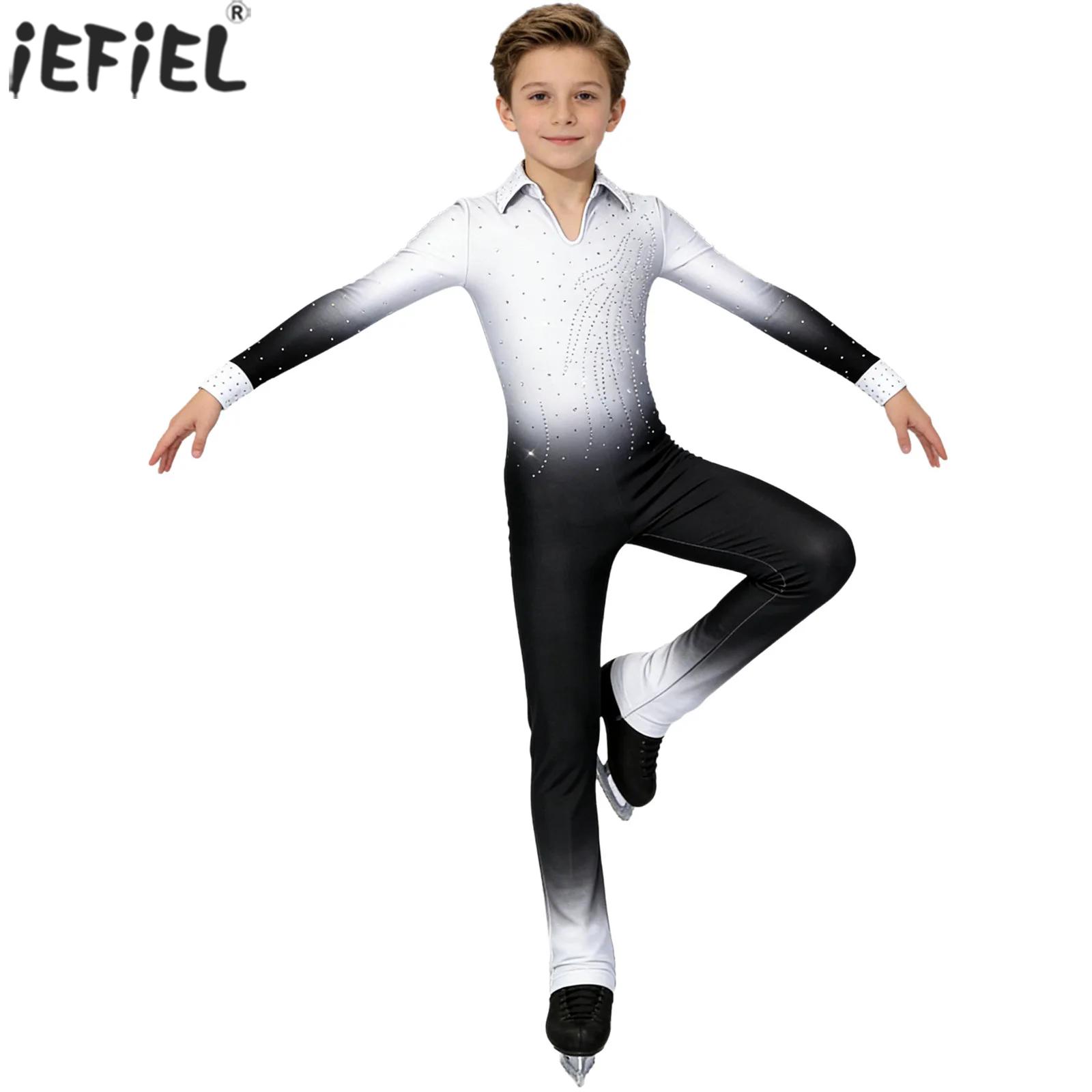 Kids Boys Figure Skating Dance - Rhinestone Banding Trim incelemesi ve fiyatı