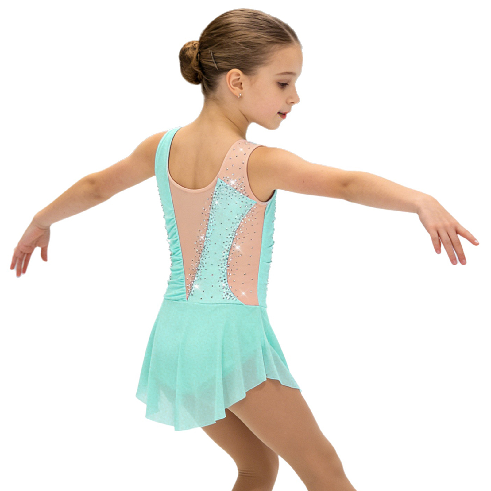 Kids Girls Figure Ice Skating  - Rhinestone Banding Trim incelemesi ve fiyatı