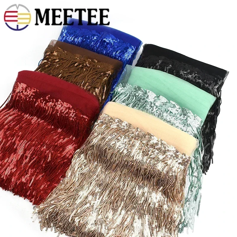 2/5/10Yards Sequin Embroidery  - Beaded Trim Fringe incelemesi ve fiyatı