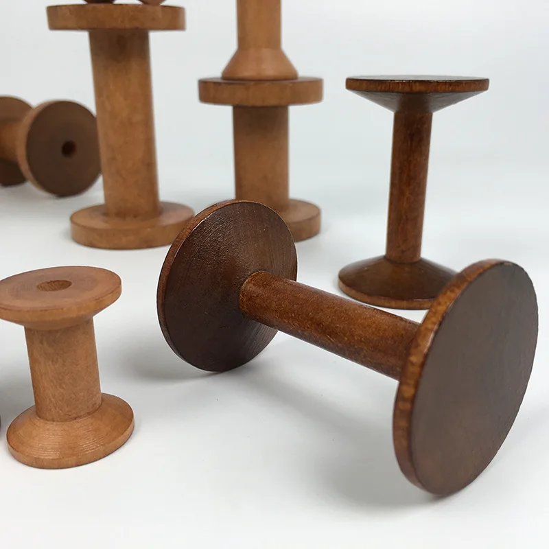 1Pc Vintage Wooden Spools DIY  - Organza Ribbon Spool incelemesi ve fiyatı