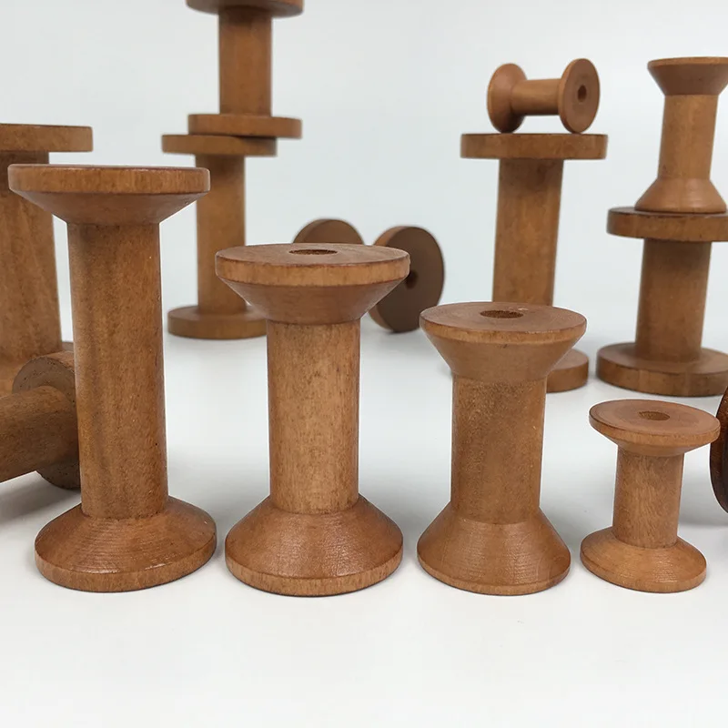 1Pc Vintage Wooden Spools DIY  - Organza Ribbon Spool incelemesi ve fiyatı