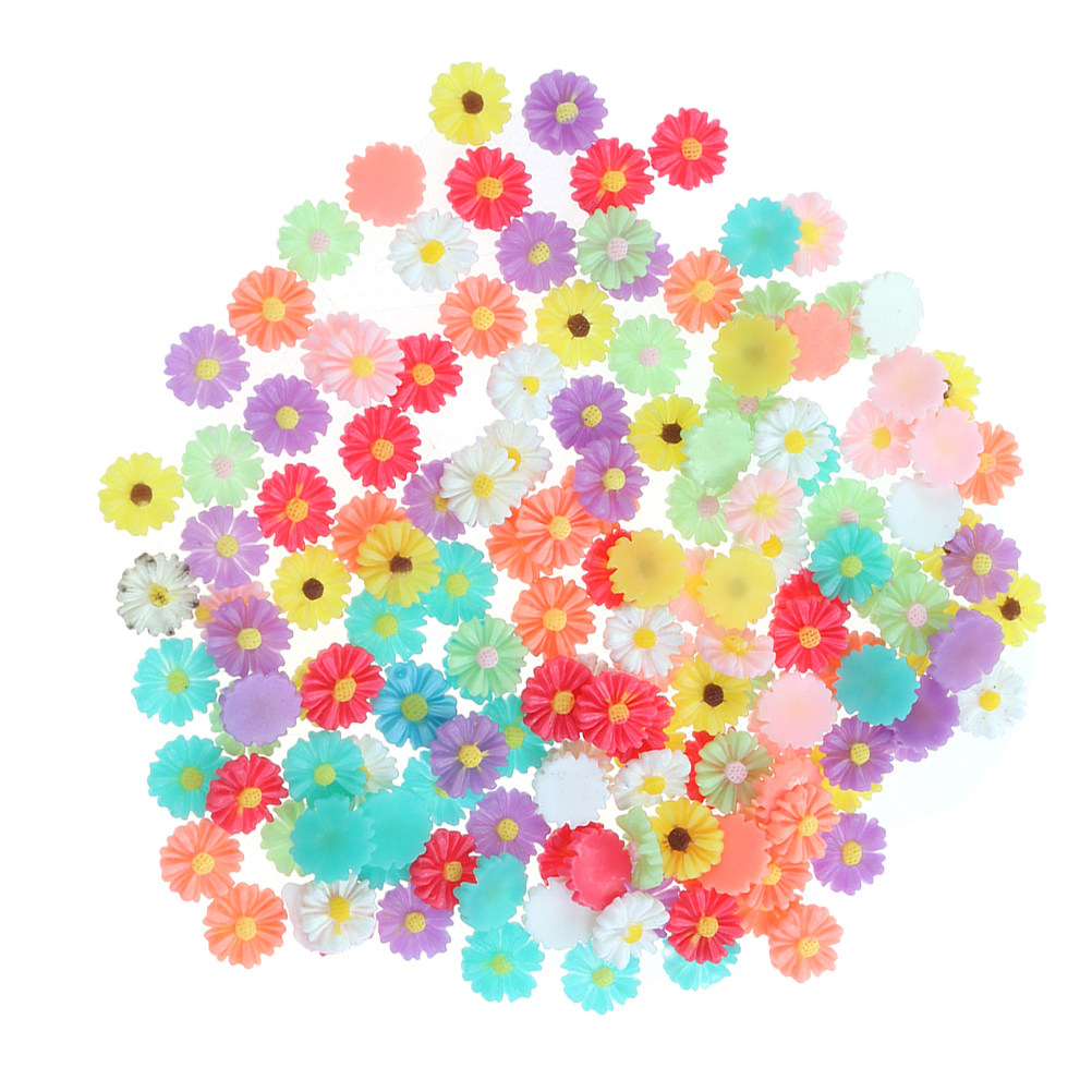 50Pcs 9Mm Small Daisy Resin Fl - Embellish Craft incelemesi ve fiyatı
