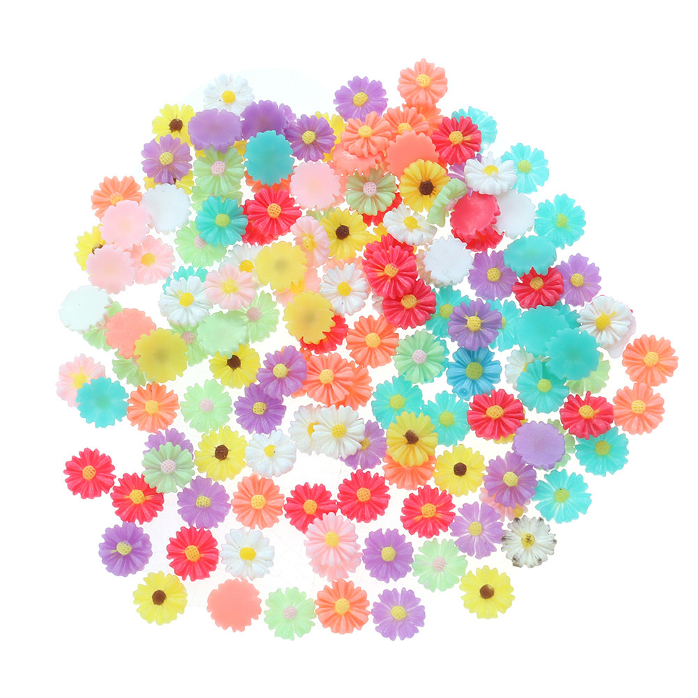 50Pcs 9Mm Small Daisy Resin Fl - Embellish Craft incelemesi ve fiyatı