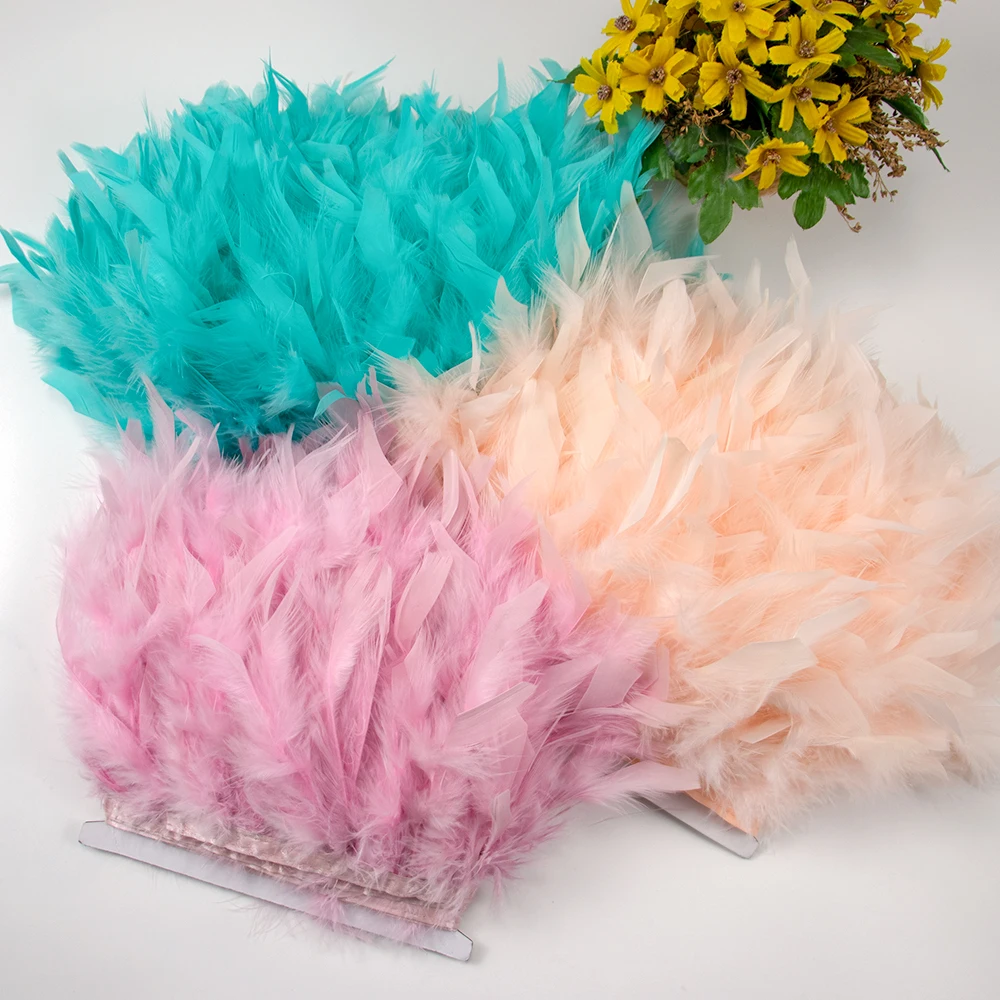 1M Natural Turkey Feathers Tri - Feather Trim Marabou incelemesi ve fiyatı