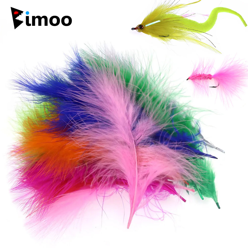 Bimoo 50pcs/Pack Colored Long  - Feather Trim Marabou incelemesi ve fiyatı