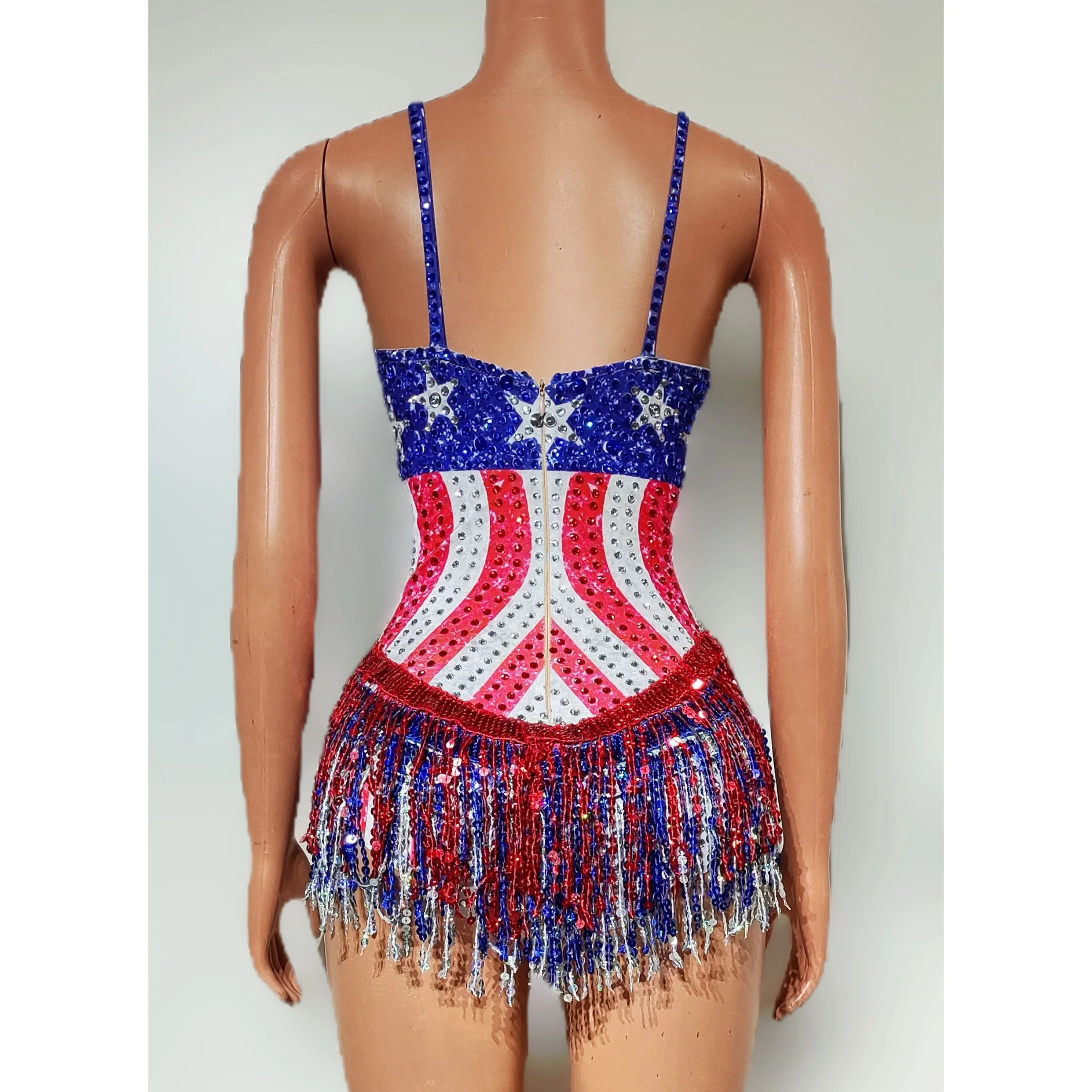 Dance Singer Costume Bar Night - Rhinestone Banding Trim incelemesi ve fiyatı