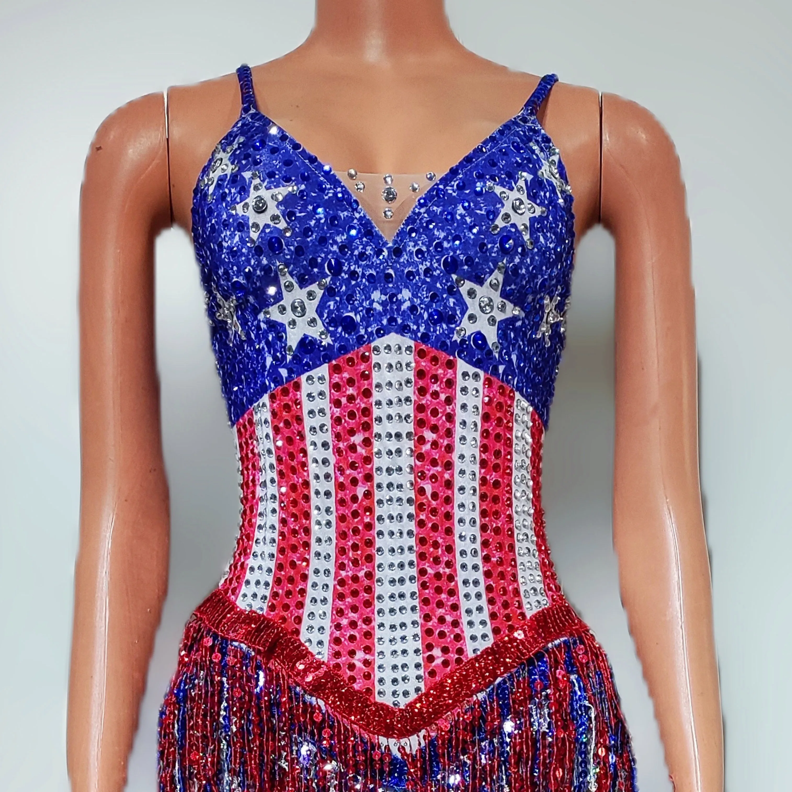 Dance Singer Costume Bar Night - Rhinestone Banding Trim incelemesi ve fiyatı