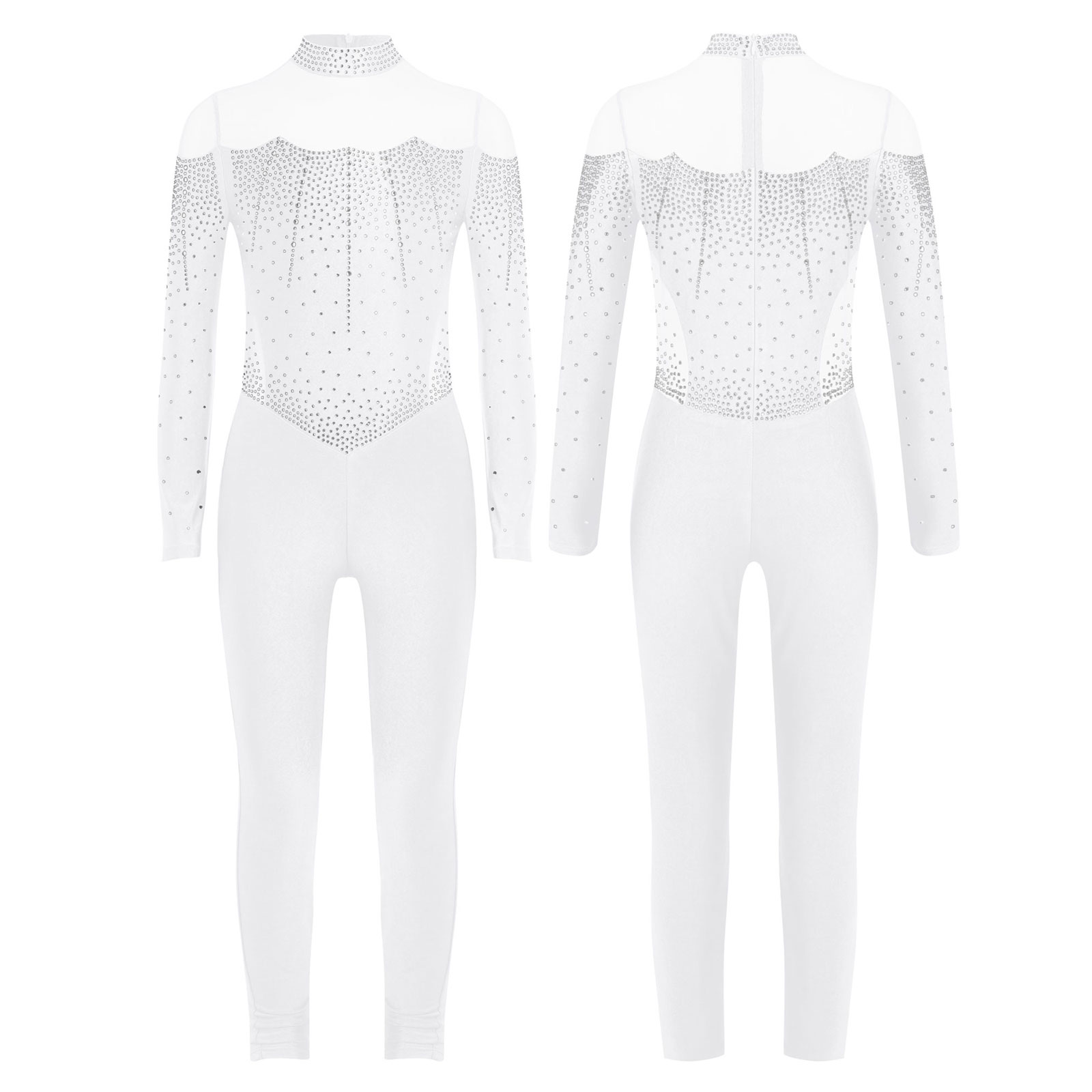 6-16Y Girls Figure Skating Dan - Rhinestone Banding Trim incelemesi ve fiyatı