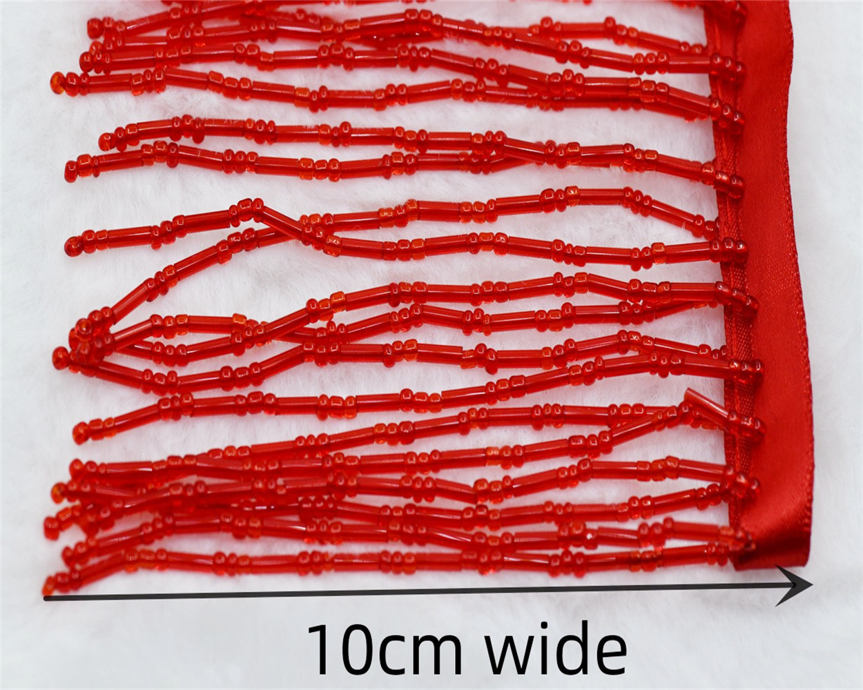 1yard 10cm wide glass Beaded F - Beaded Trim Fringe incelemesi ve fiyatı