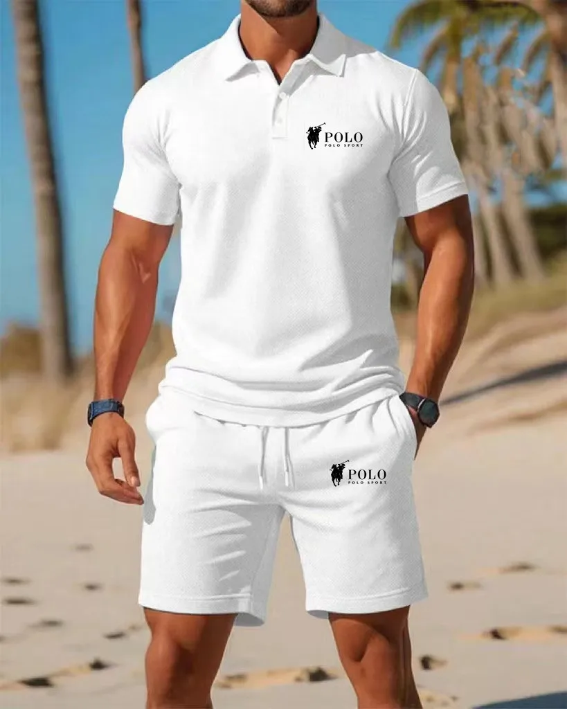 Men's Polo Shirt Set Summer Qu - Embellish Knit incelemesi ve fiyatı