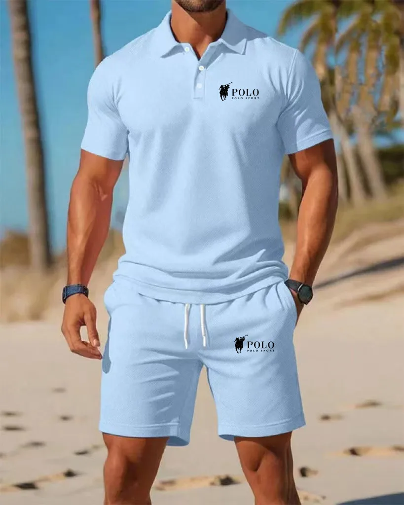 Men's Polo Shirt Set Summer Qu - Embellish Knit incelemesi ve fiyatı