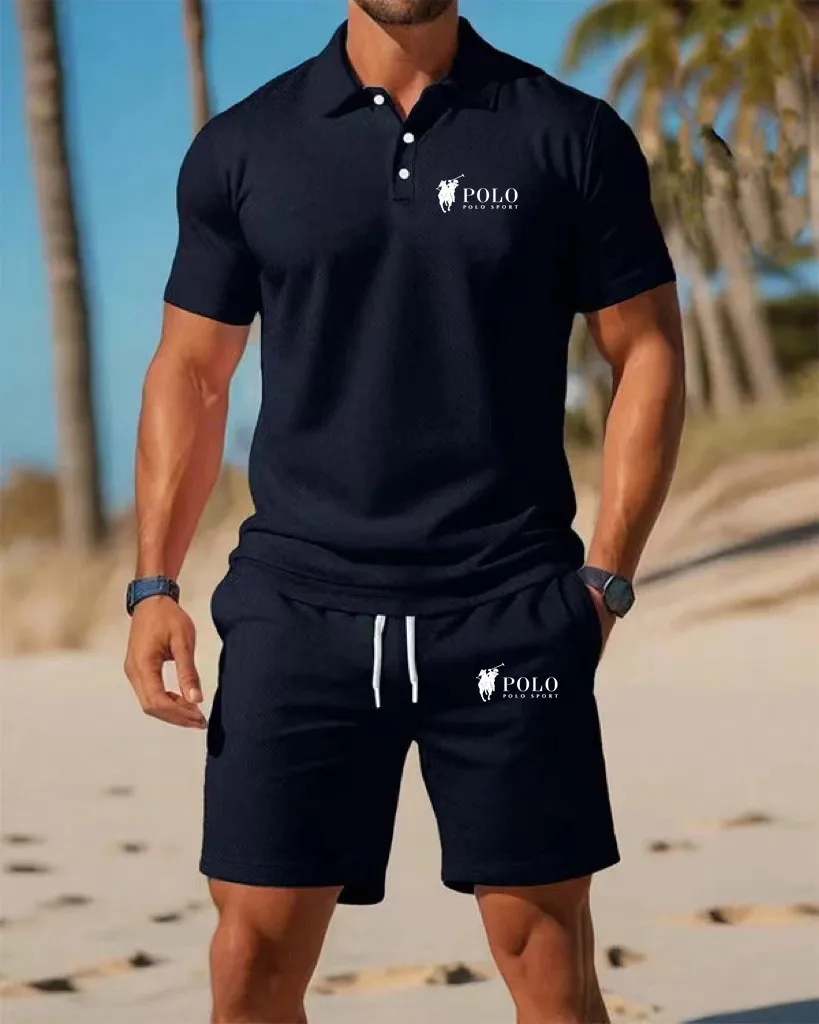 Men's Polo Shirt Set Summer Qu - Embellish Knit incelemesi ve fiyatı