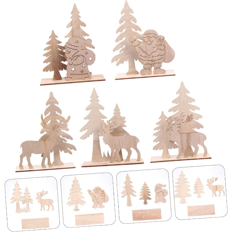 Wooden Ornaments Craft Predril - Christmas Craft Embellishment incelemesi ve fiyatı