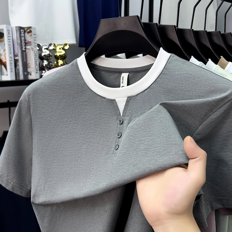 Mens Short Sleeve Henley Neck  - Embellish Knit incelemesi ve fiyatı