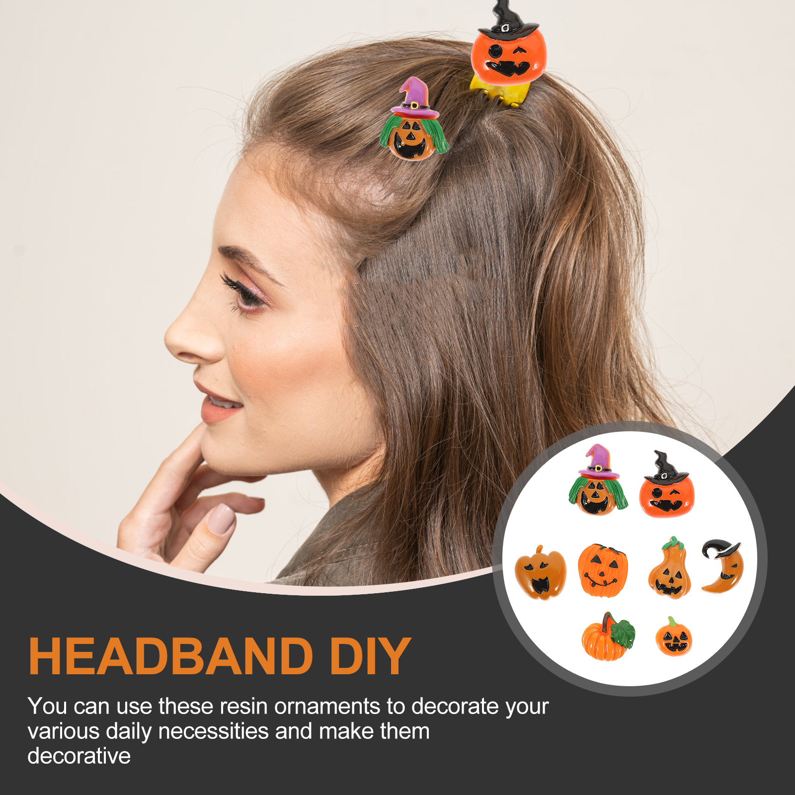 24Pcs Resin Halloween Pumpkin  - Embellish Craft incelemesi ve fiyatı