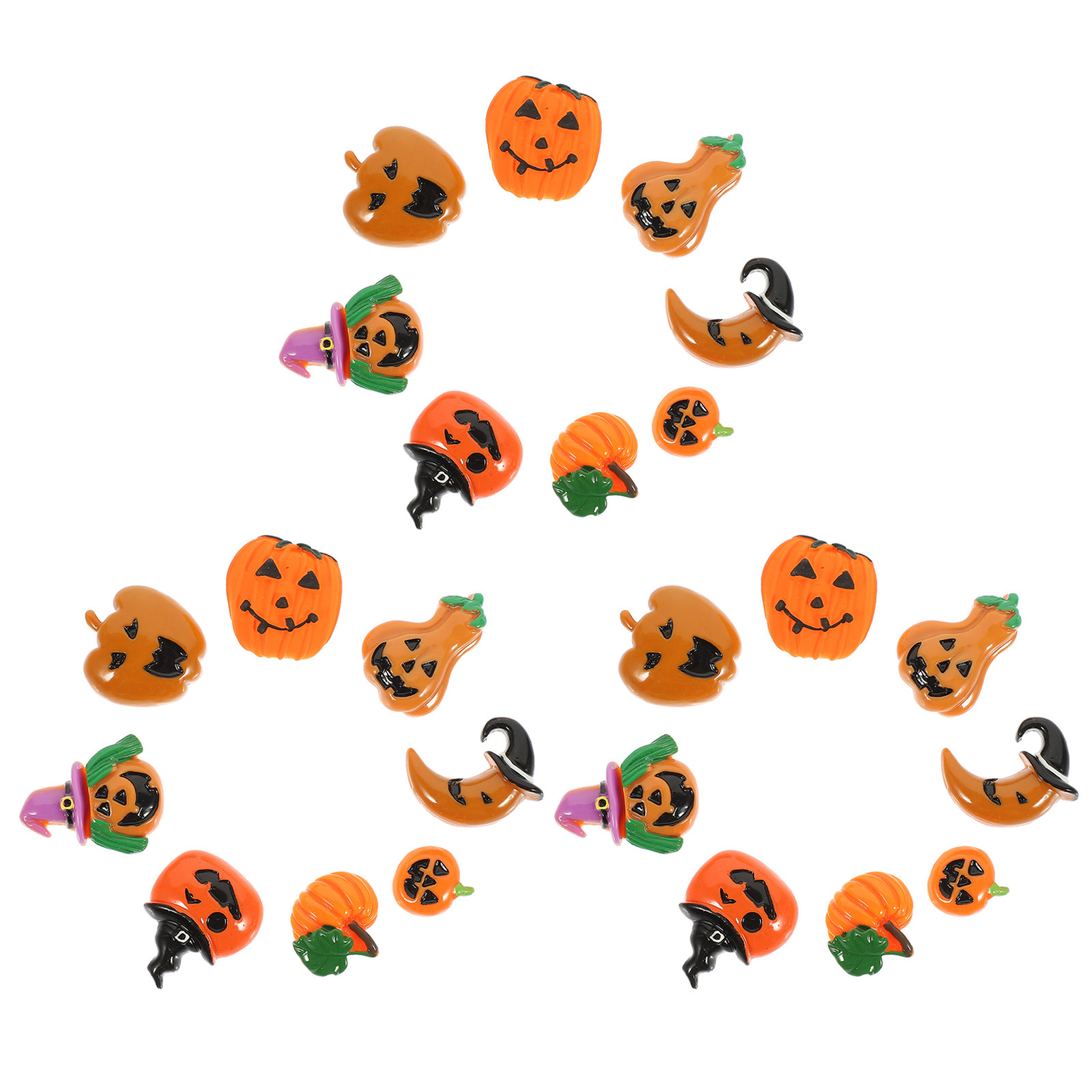 24Pcs Resin Halloween Pumpkin  - Embellish Craft incelemesi ve fiyatı