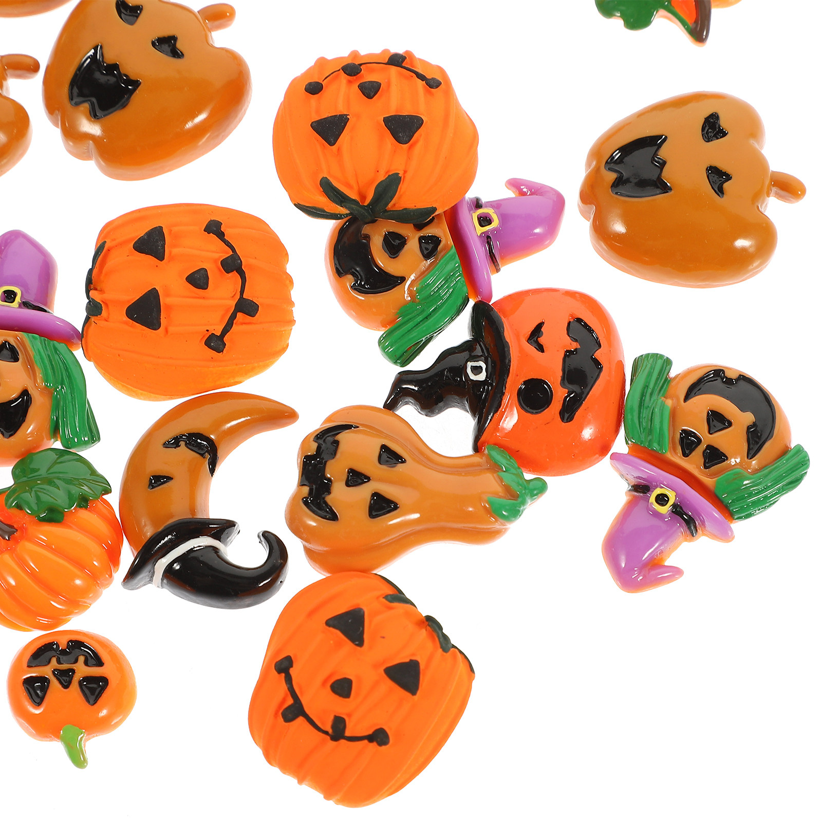 24Pcs Resin Halloween Pumpkin  - Embellish Craft incelemesi ve fiyatı