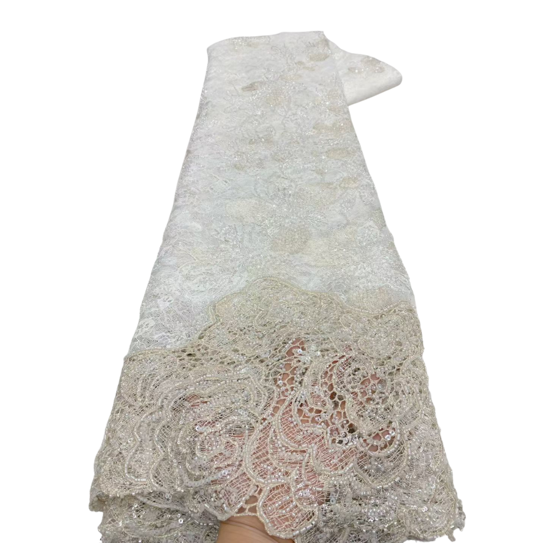 Lastest African French Floral  - Beaded Trim Fringe incelemesi ve fiyatı