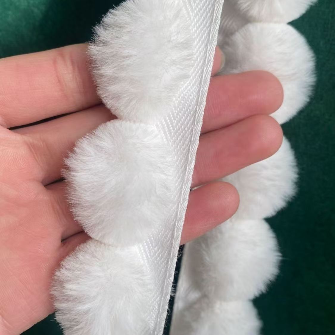 3cm Faux Rabbit Fur Pom Pom Ba - Lace Ribbon Trim incelemesi ve fiyatı